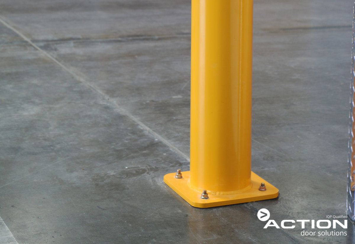 165mm Safety Yellow Bollard Action Door Solutions